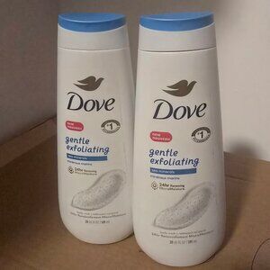(2) bottles of Dove Gentle Exfoliating Sea Minerals Body Wash 20 fl oz
